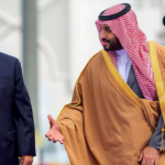 Saudi Crown Prince Mohammed bin Salman with Chinese President Xi Jinping in Riyadh